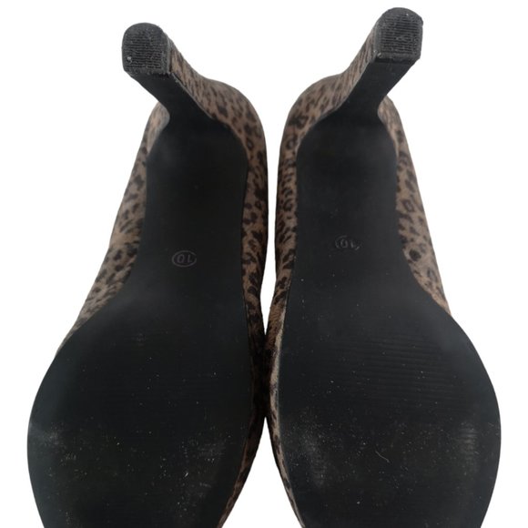 Leopard Print Women platform Heels 10 - Picture 7 of 8